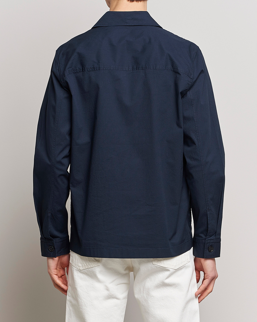 Homme | Chemises | NN07 | Wilas Ripstop Overshirt Navy Blue