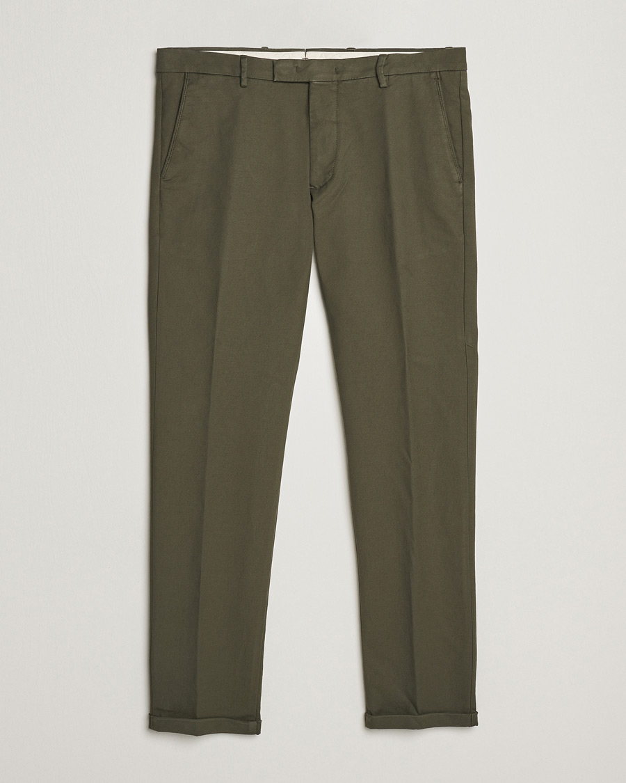 Homme | Pantalons | NN07 | Scott Regular Fit Stretch Trousers Army Green