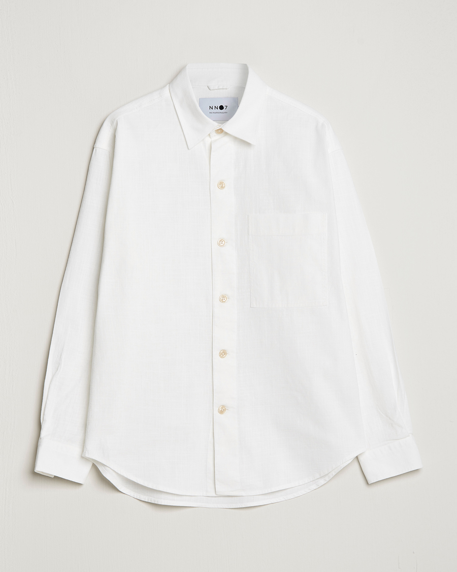 Homme | Chemises | NN07 | Adwin Cotton Pocket Shirt Off White