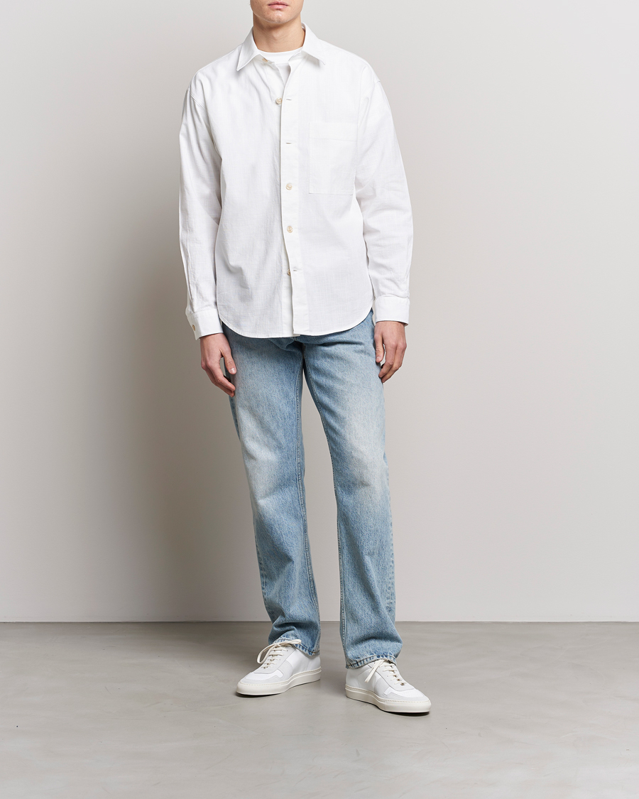 Homme | Chemises | NN07 | Adwin Cotton Pocket Shirt Off White