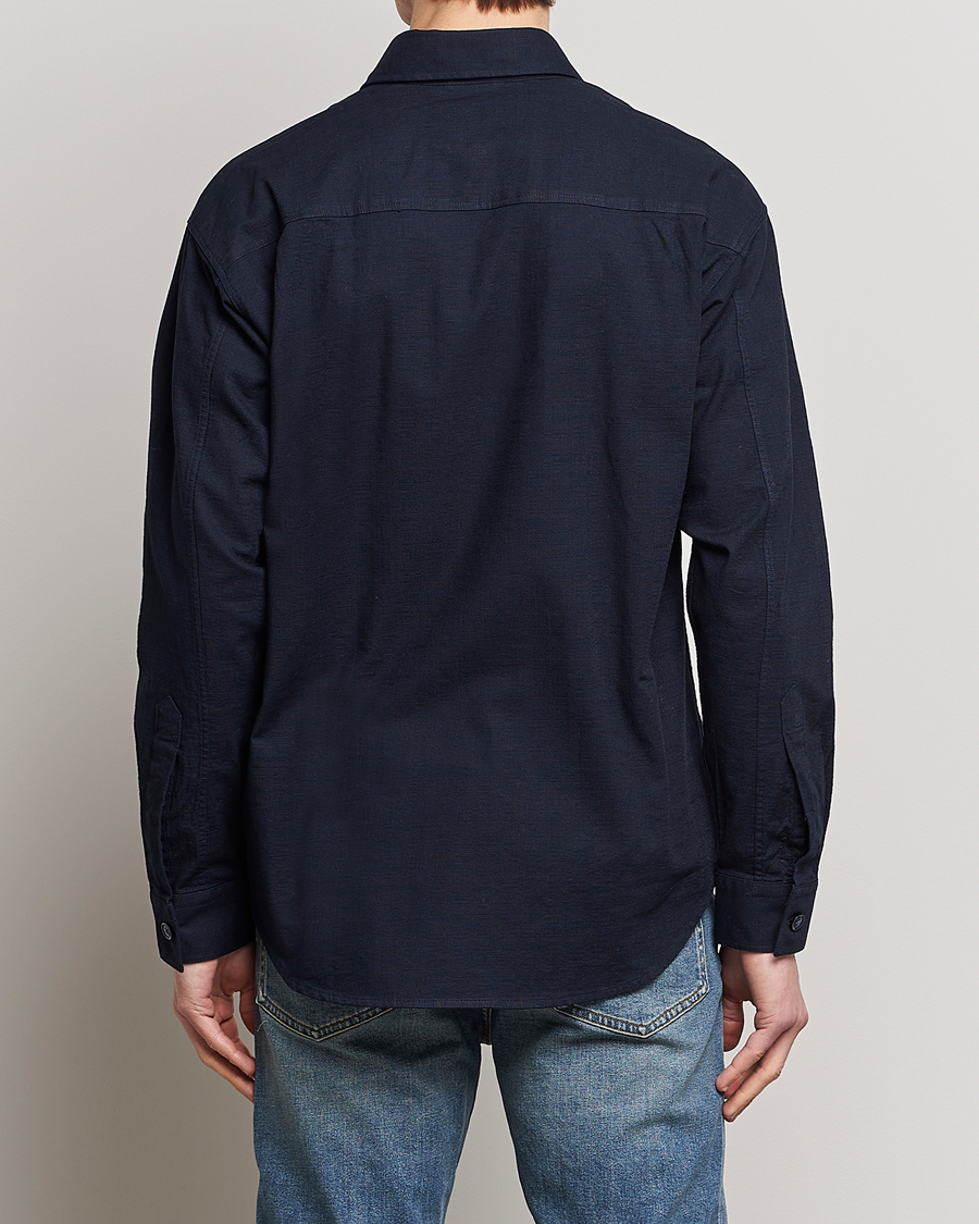Homme | Chemises | NN07 | Adwin Cotton Pocket Shirt Navy Blue