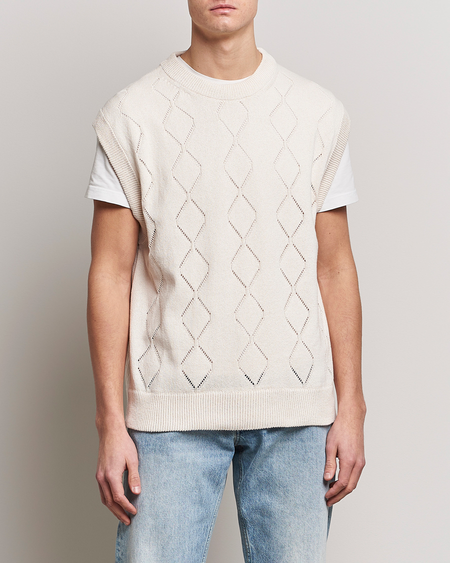 Homme | Pulls Et Tricots | NN07 | Crew Neck Vest Ecru