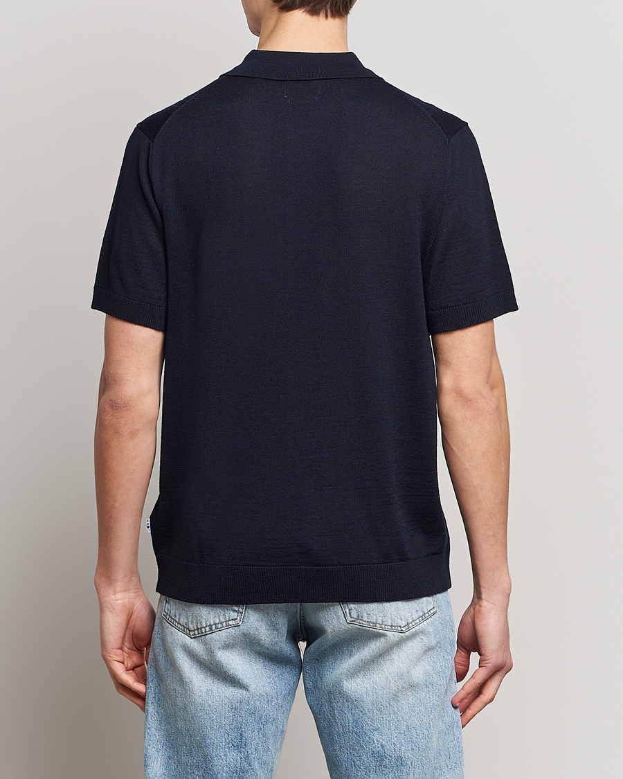 Homme | Polos | NN07 | Thor Knitted Polo Navy Blue