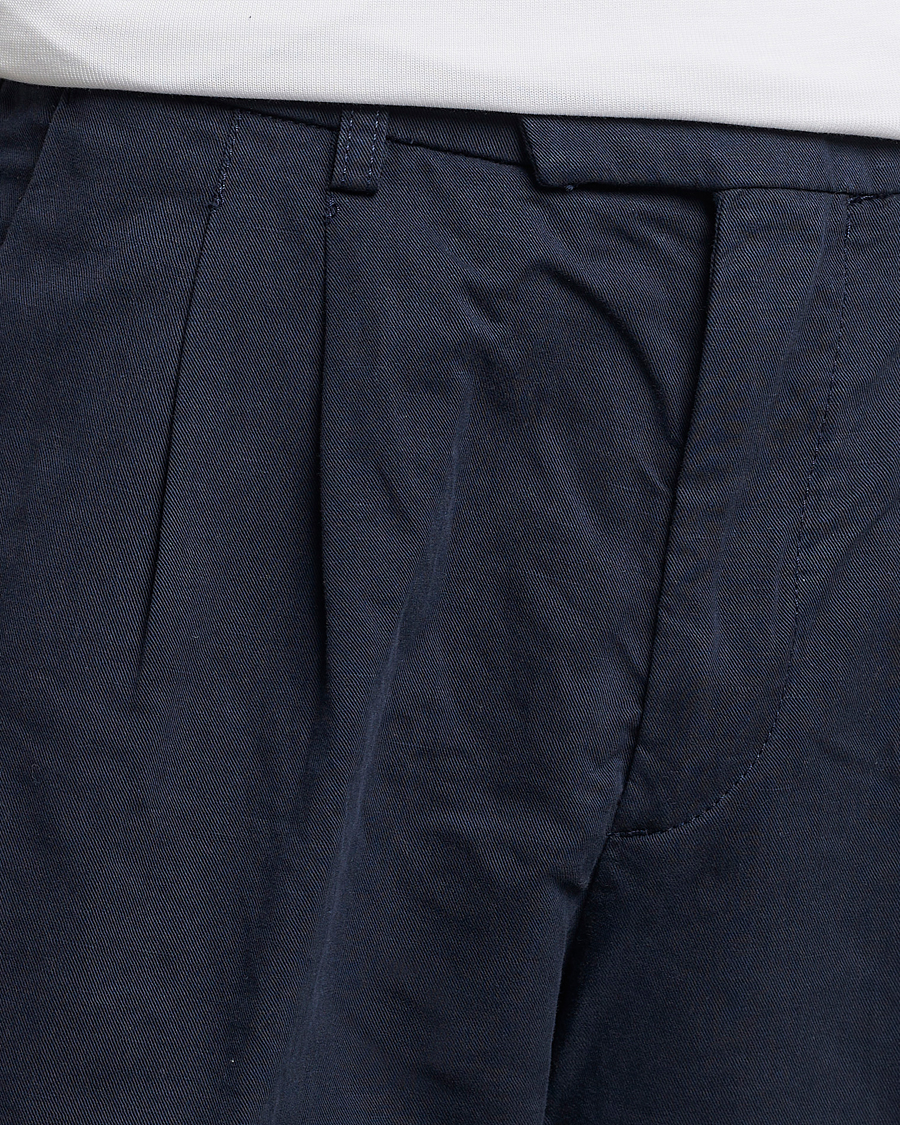Homme | Pantalons | NN07 | Fritz Pleated Trousers Navy Blue
