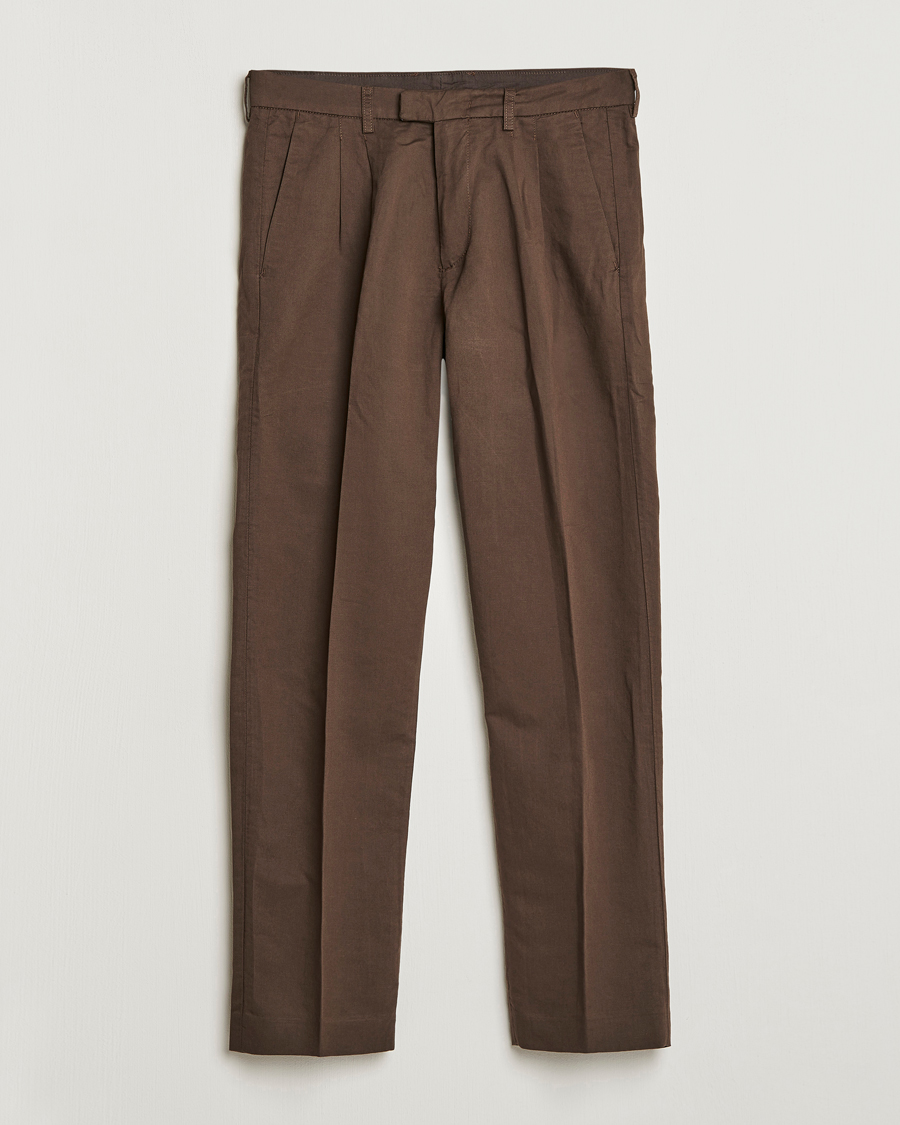 Homme | Pantalons | NN07 | Fritz Pleated Trousers Brown