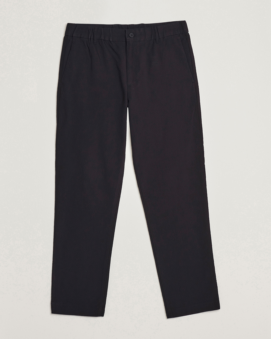 Homme | Pantalons | NN07 | Theodore Seersucker Pants Black