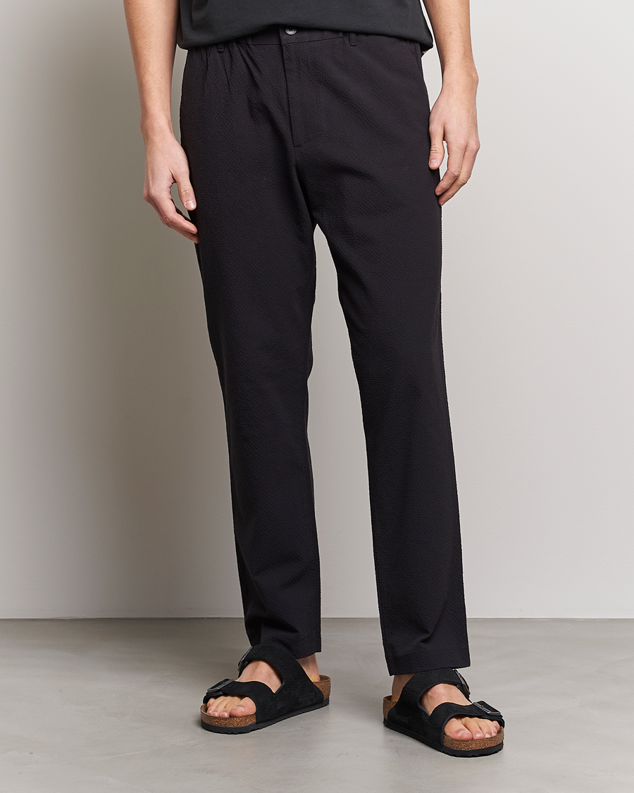 Homme | Pantalons | NN07 | Theodore Seersucker Pants Black