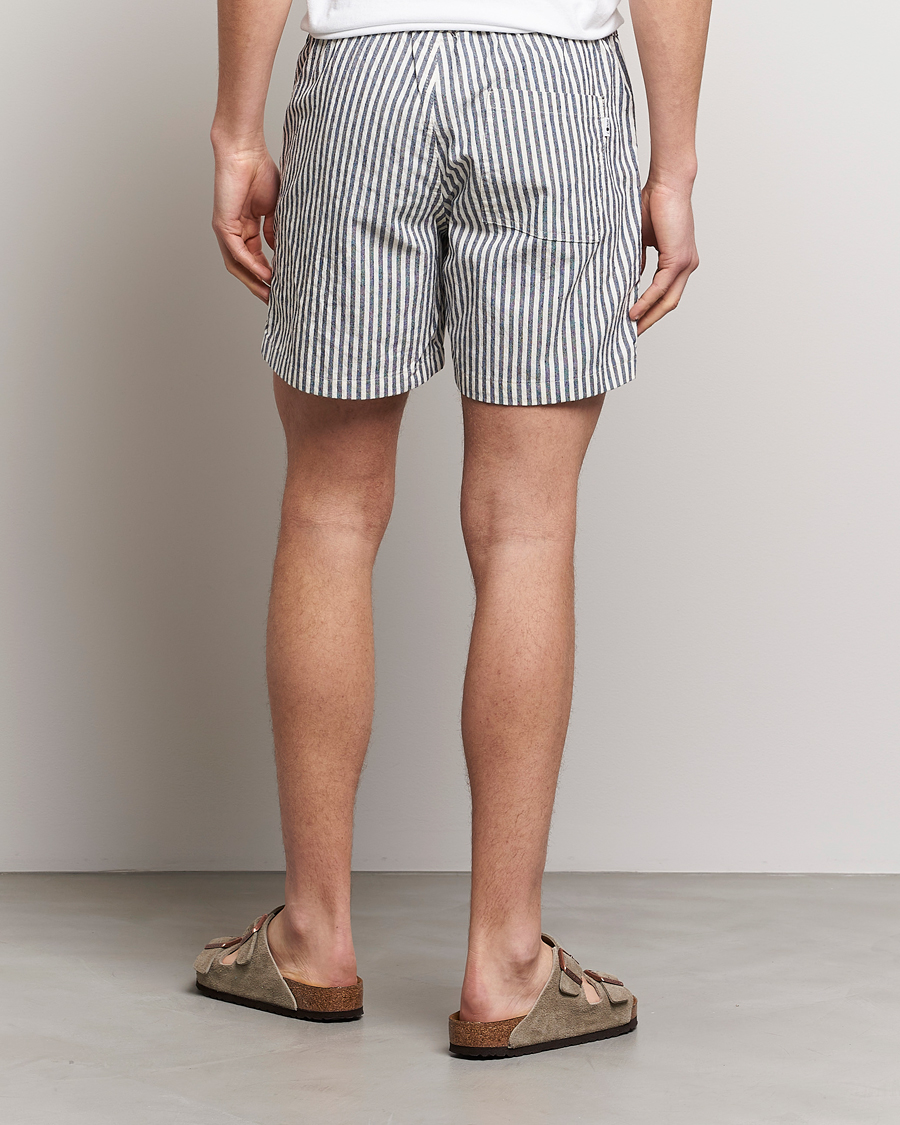 Homme | Shorts | NN07 | Gregor Creppe Drawstring Shorts Navy/White