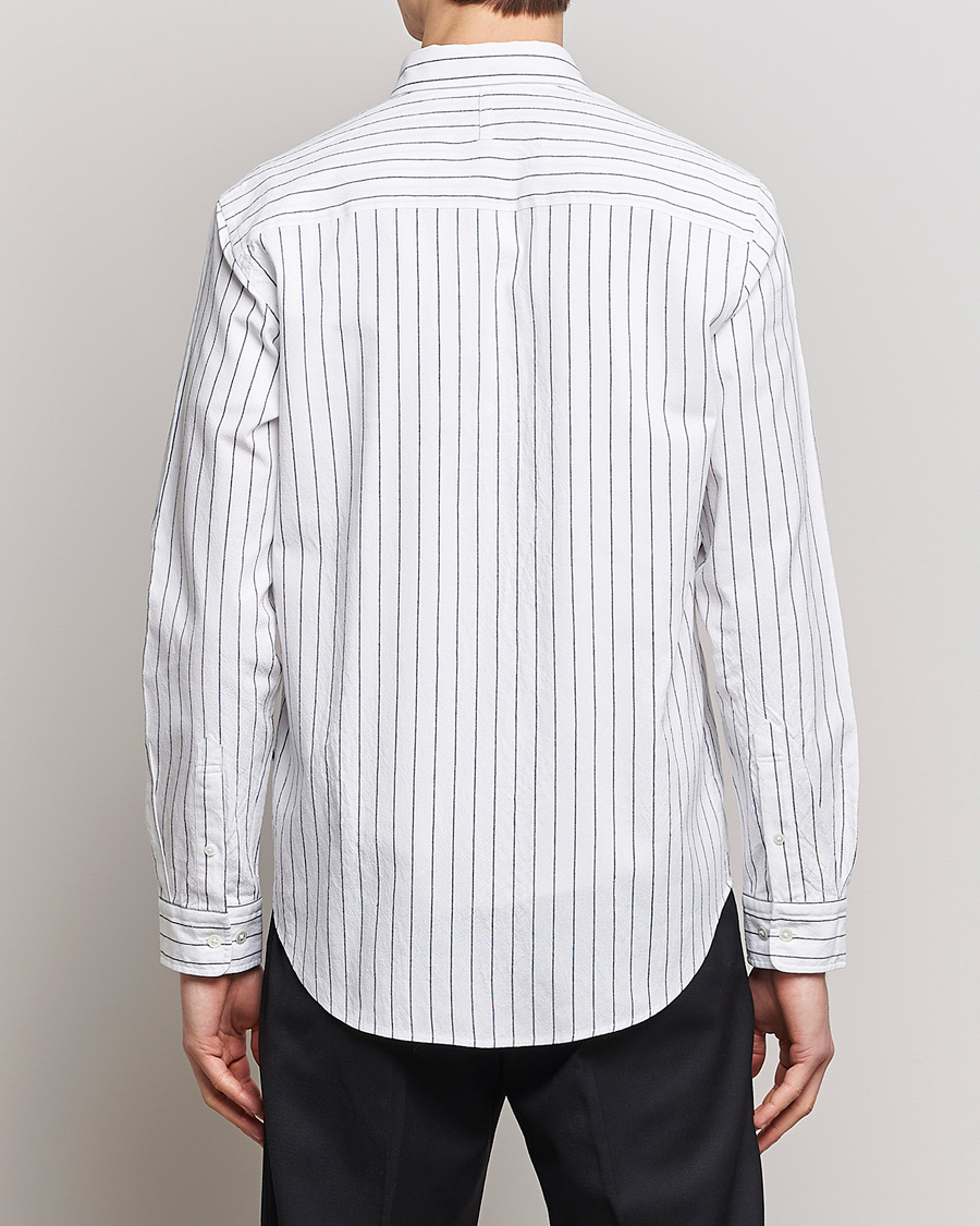 Homme | Chemises | NN07 | Arne Creppe Striped Shirt Black/White