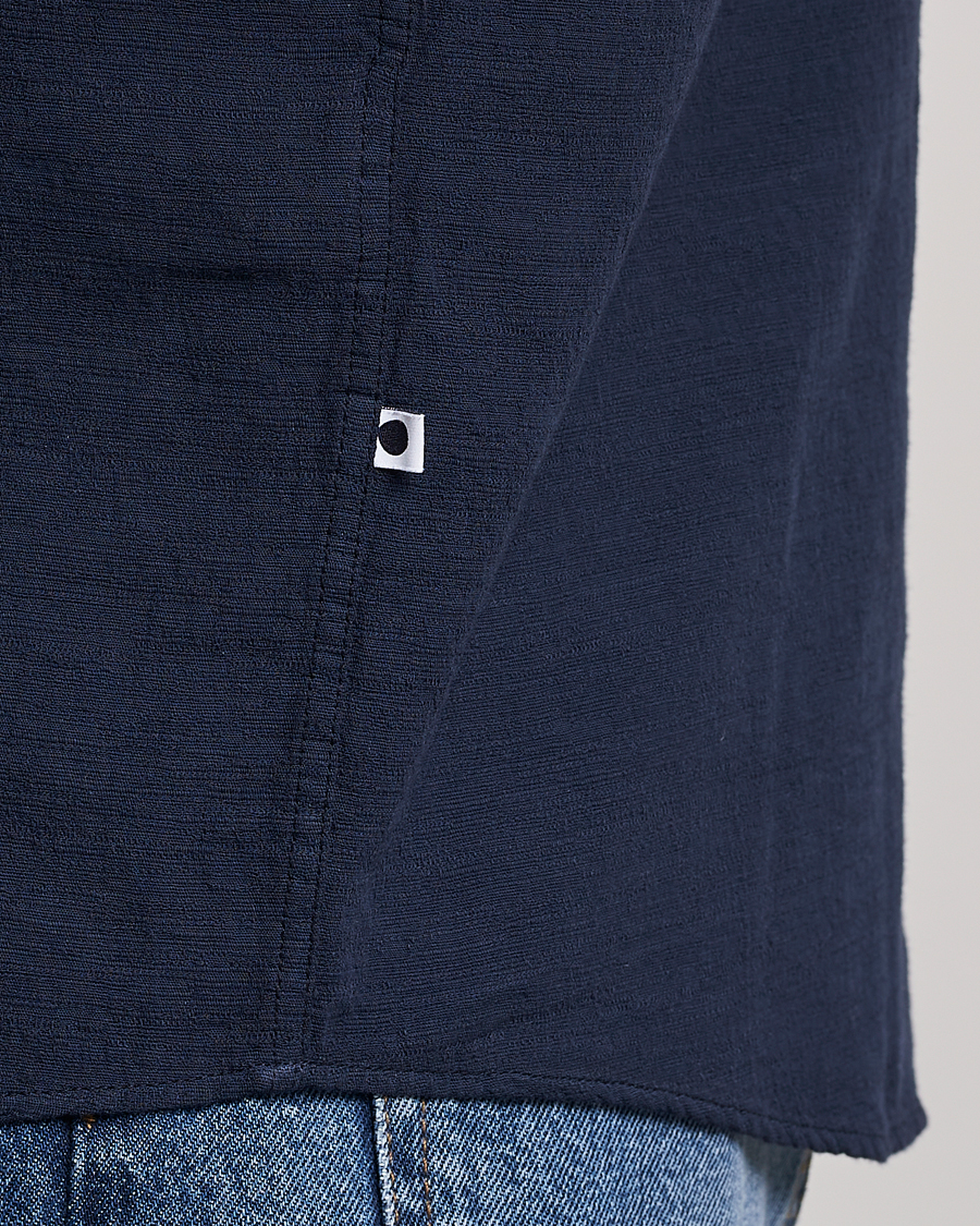 Homme | Chemises | NN07 | Deon Jacquard Shirt Navy Blue