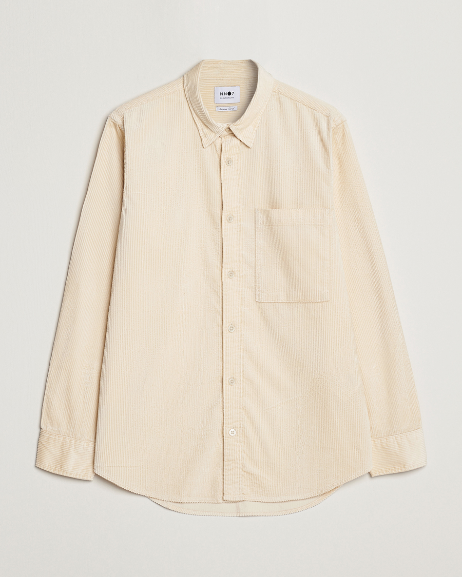Homme | Chemises | NN07 | Cohen Tencel Corduroy Shirt Ecru