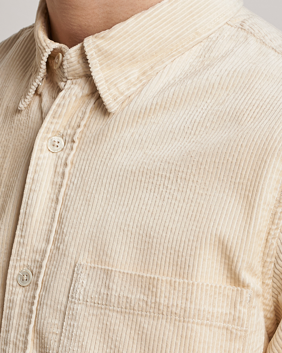Homme | Chemises | NN07 | Cohen Tencel Corduroy Shirt Ecru