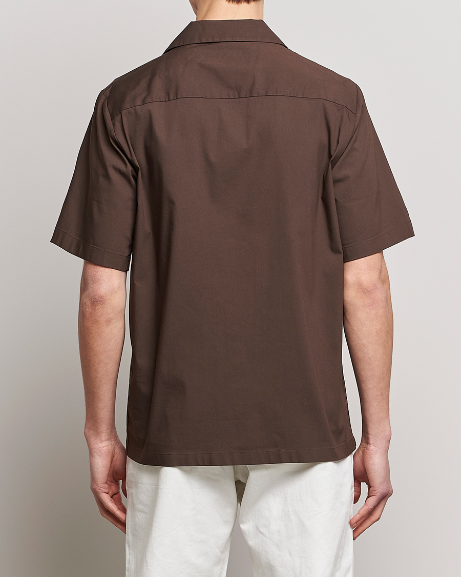 Homme | Chemises | NN07 | Daniel Pocket Resort Collar Shirt Brown