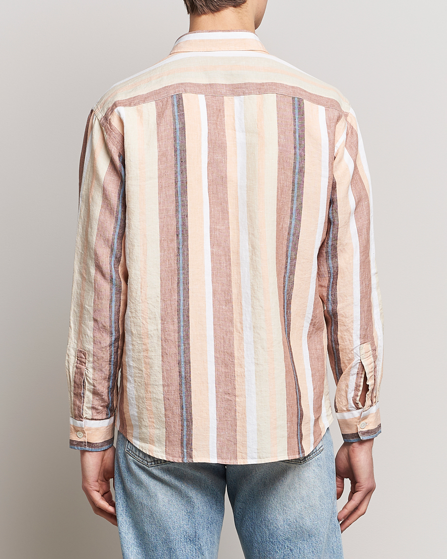 Homme | Chemises | NN07 | Deon Linen Striped Shirt Multi