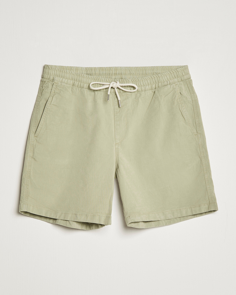 Homme | Shorts | NN07 | Gregor Tencel Drawstring Shorts Pale Green