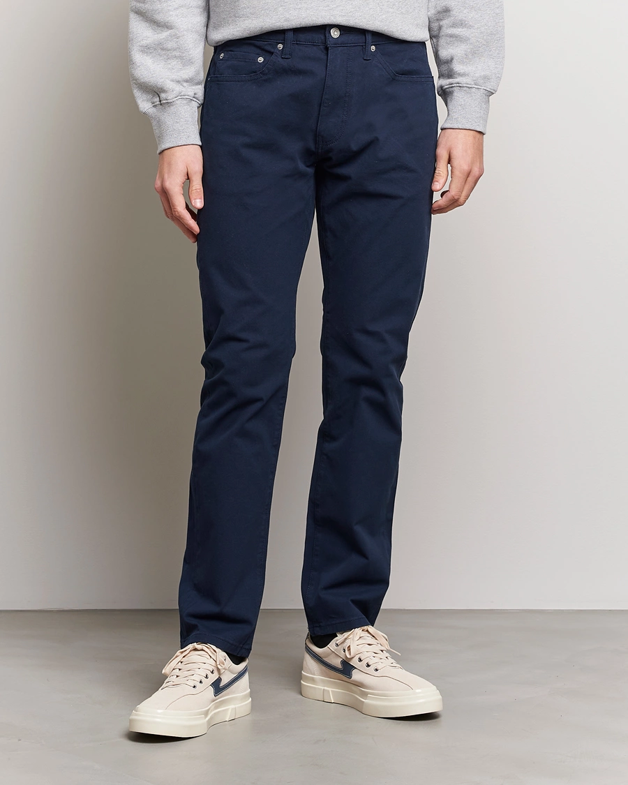 Homme | Pantalon Décontracté | Dockers | 5-Pocket Cotton Stretch Trousers Navy Blazer