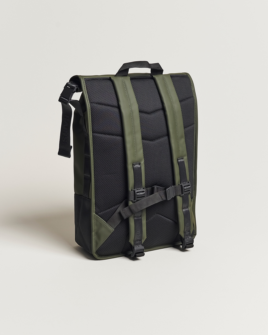 Homme | RAINS Trail Rolltop Backpack Green | RAINS | Trail Rolltop Backpack Green