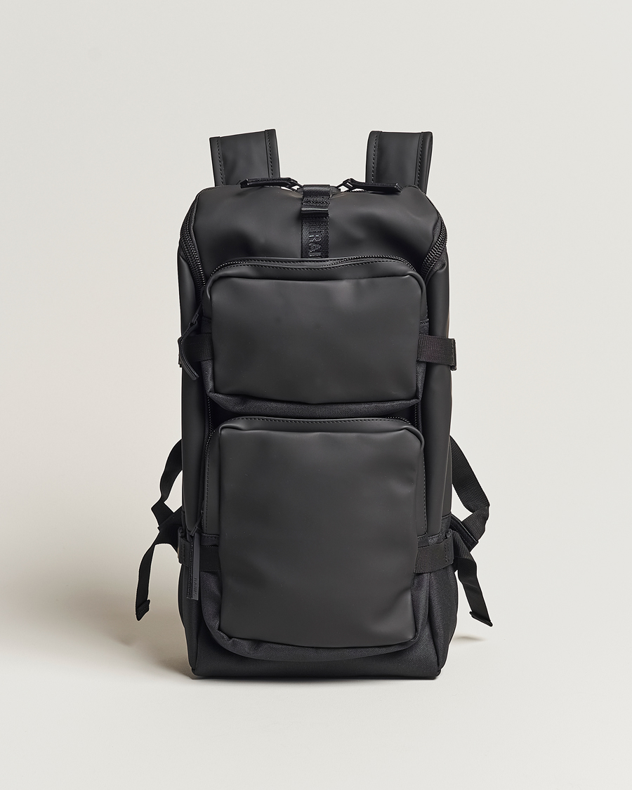Homme | RAINS Trail Cargo Backpack Black | RAINS | Trail Cargo Backpack Black