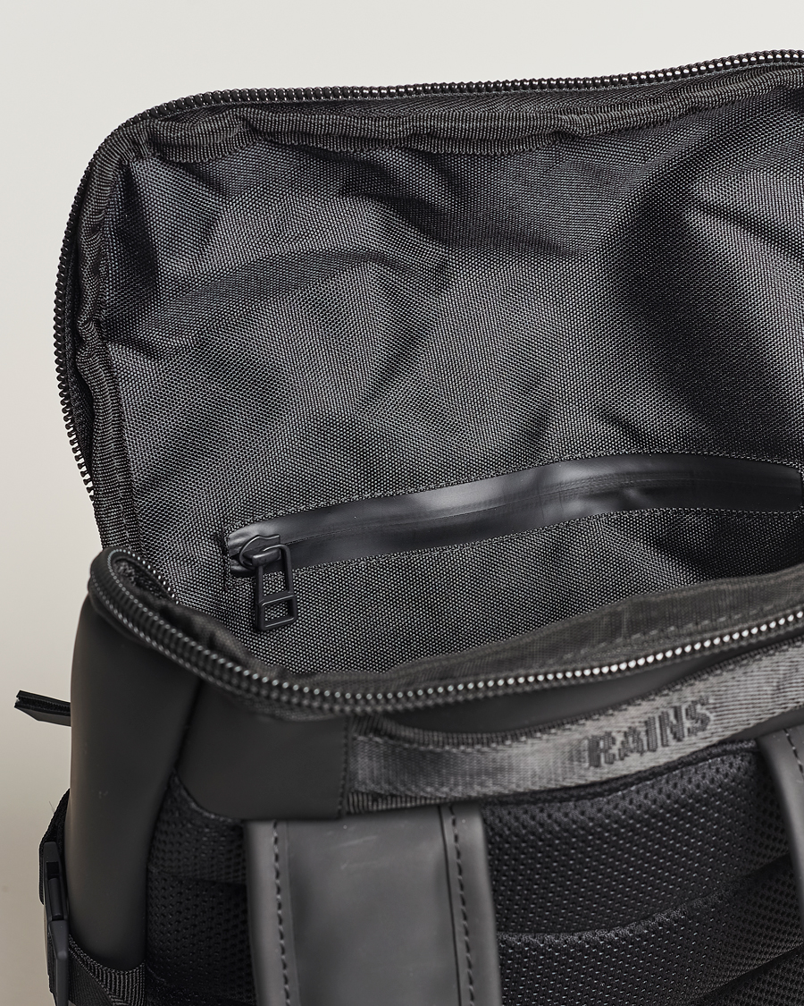 Homme | RAINS Trail Cargo Backpack Black | RAINS | Trail Cargo Backpack Black