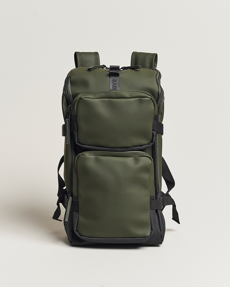 Homme | RAINS Trail Cargo Backpack Green | RAINS | Trail Cargo Backpack Green