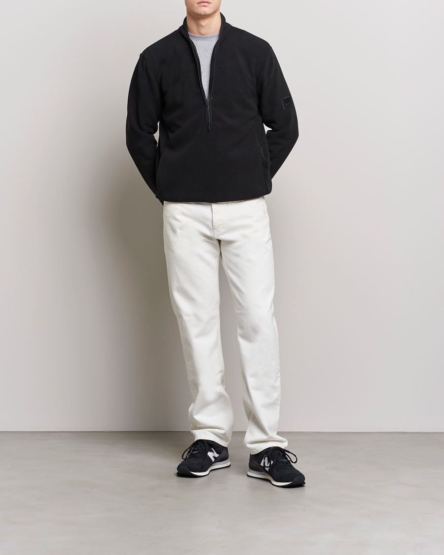 Homme | Pulls Et Tricots | RAINS | Fleece Half-Zip Pullover Black