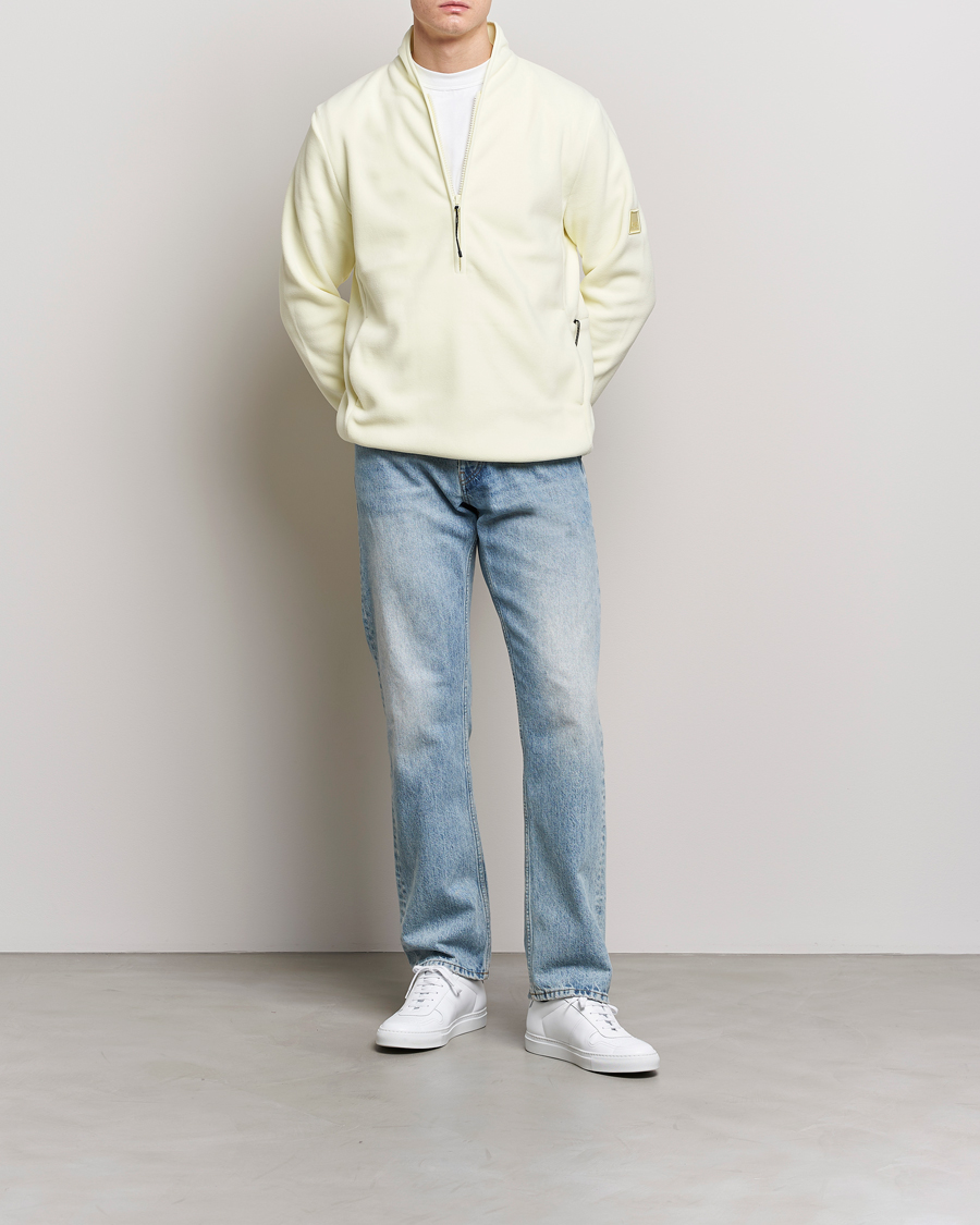Homme | Pulls Et Tricots | RAINS | Fleece Half-Zip Pullover Straw