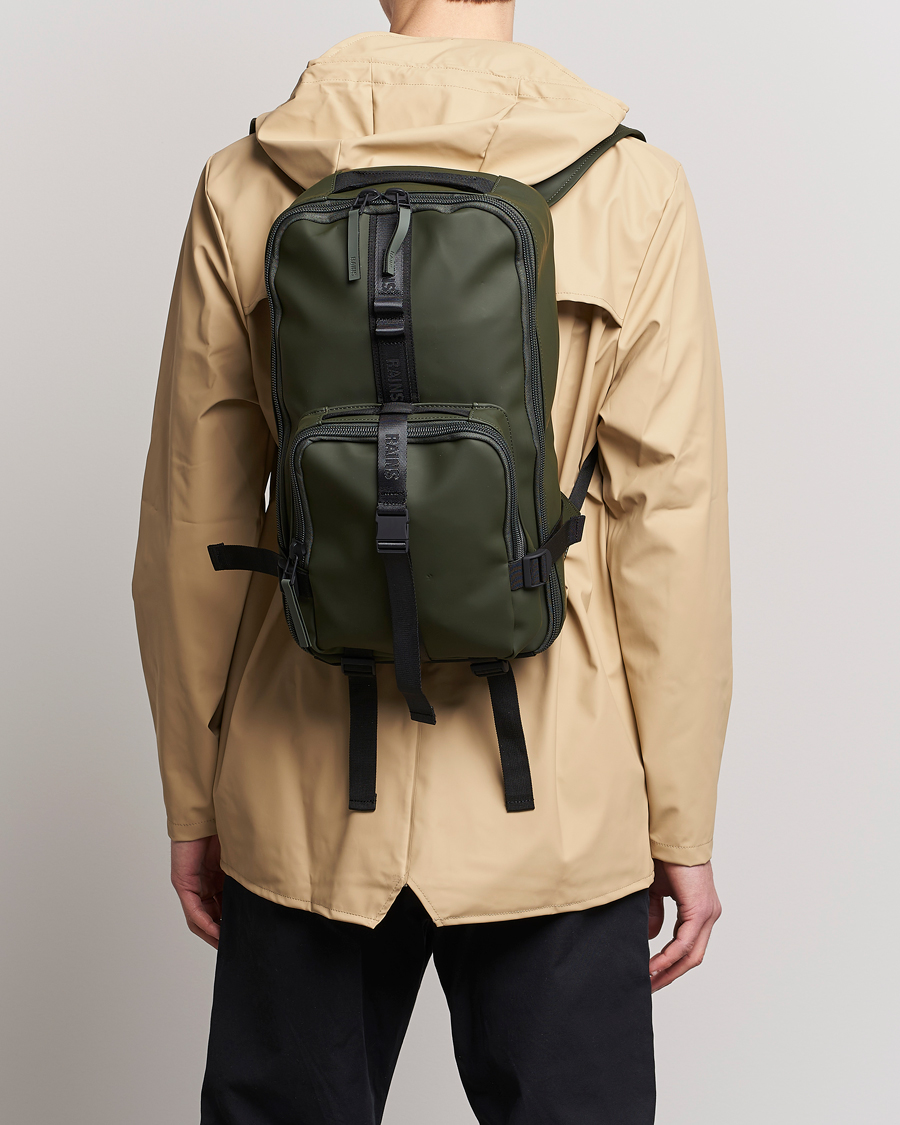 Homme | RAINS Trail Rucksack Green | RAINS | Trail Rucksack Green