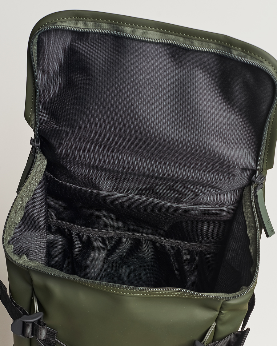 Homme | RAINS Trail Mountaineer Backpack Green | RAINS | Trail Mountaineer Backpack Green