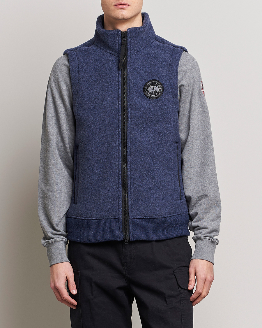 Homme | Gilets | Canada Goose | Mersey Fleece Vest Atlantic Navy