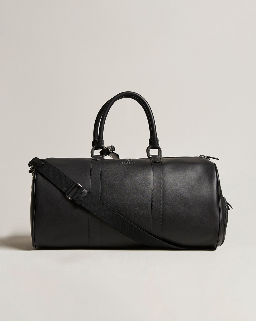 Homme | Polo Ralph Lauren Leather Duffle Bag Black | Polo Ralph Lauren | Leather Duffle Bag Black