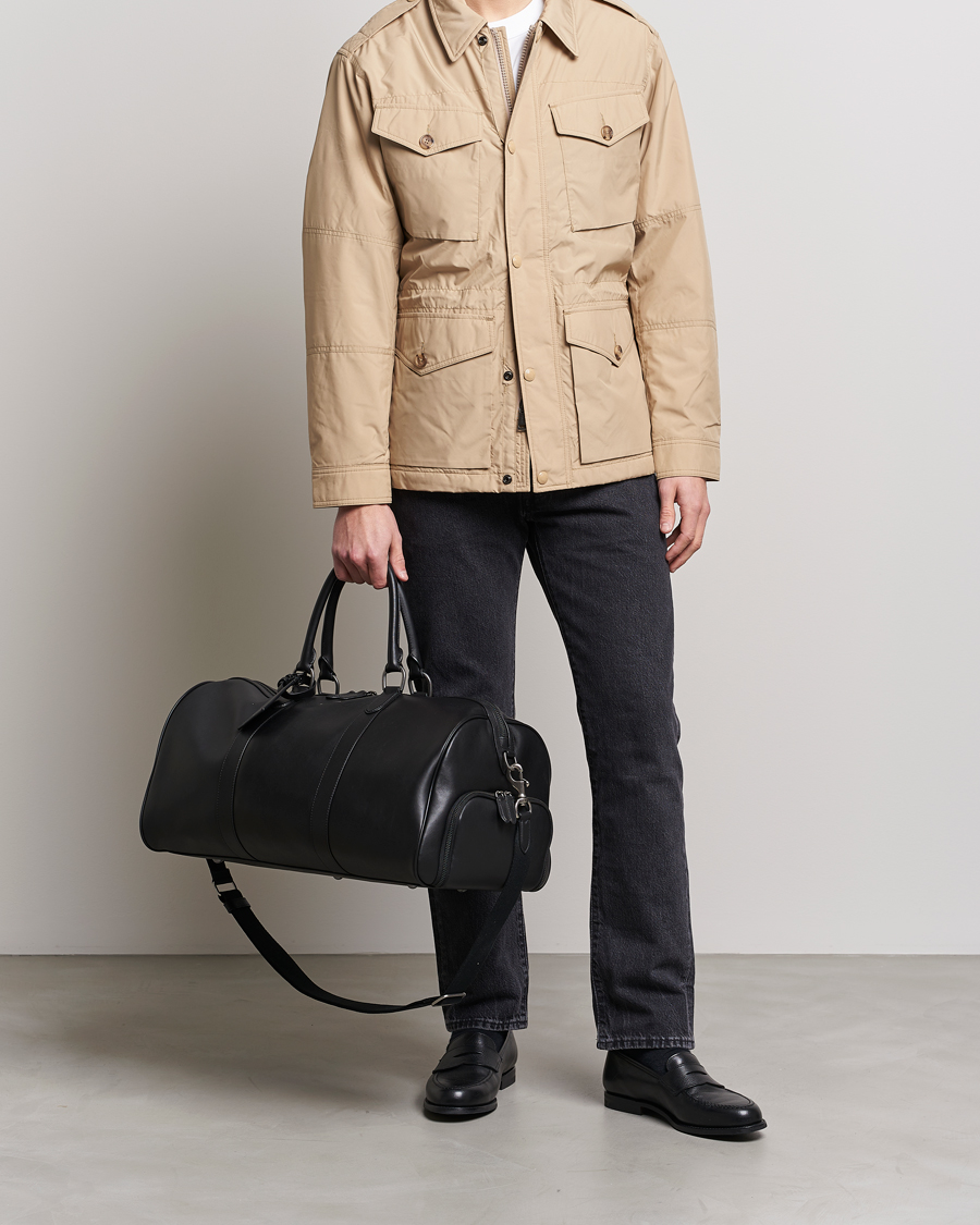 Homme |  | Polo Ralph Lauren | Leather Duffle Bag Black
