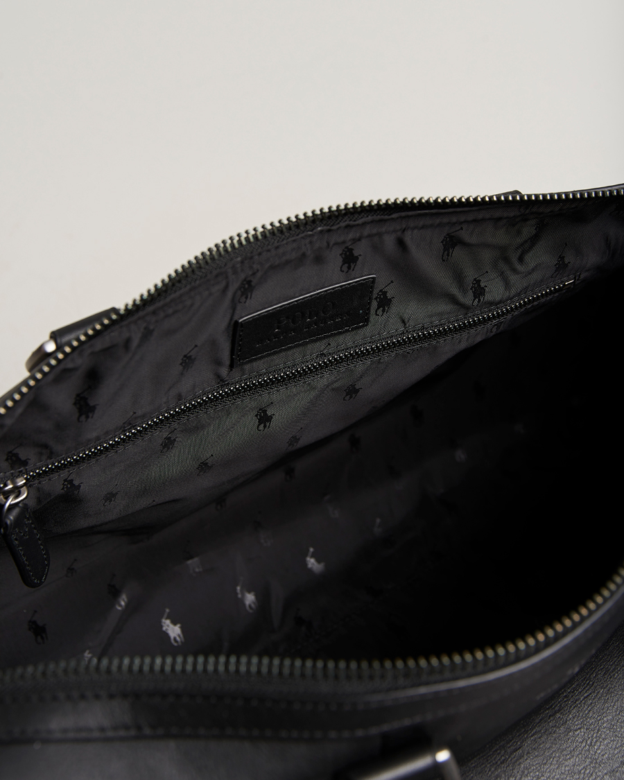 Homme | Polo Ralph Lauren Leather Duffle Bag Black | Polo Ralph Lauren | Leather Duffle Bag Black