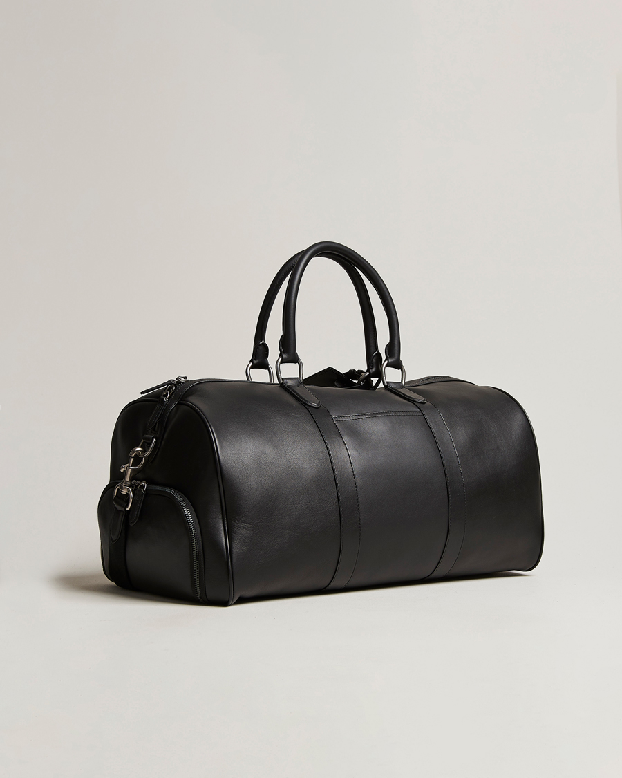Homme | Polo Ralph Lauren Leather Duffle Bag Black | Polo Ralph Lauren | Leather Duffle Bag Black