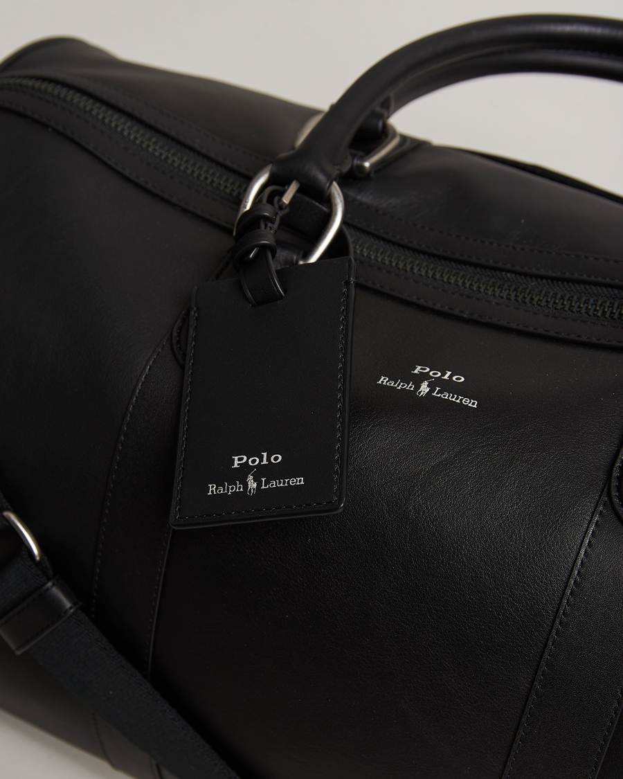 Homme | Polo Ralph Lauren Leather Duffle Bag Black | Polo Ralph Lauren | Leather Duffle Bag Black