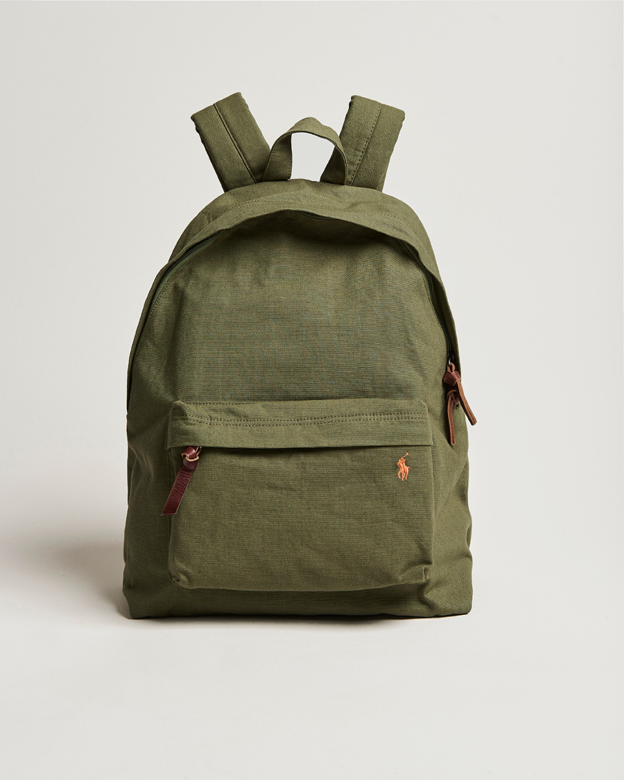 Homme | Polo Ralph Lauren Canvas Backpack Dark Sage | Polo Ralph Lauren | Canvas Backpack Dark Sage