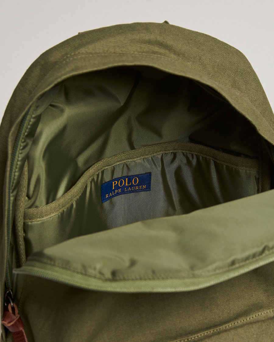 Homme | Polo Ralph Lauren Canvas Backpack Dark Sage | Polo Ralph Lauren | Canvas Backpack Dark Sage