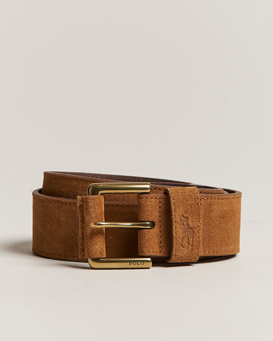 Homme | Polo Ralph Lauren Suede Belt Tan | Polo Ralph Lauren | Suede Belt Tan
