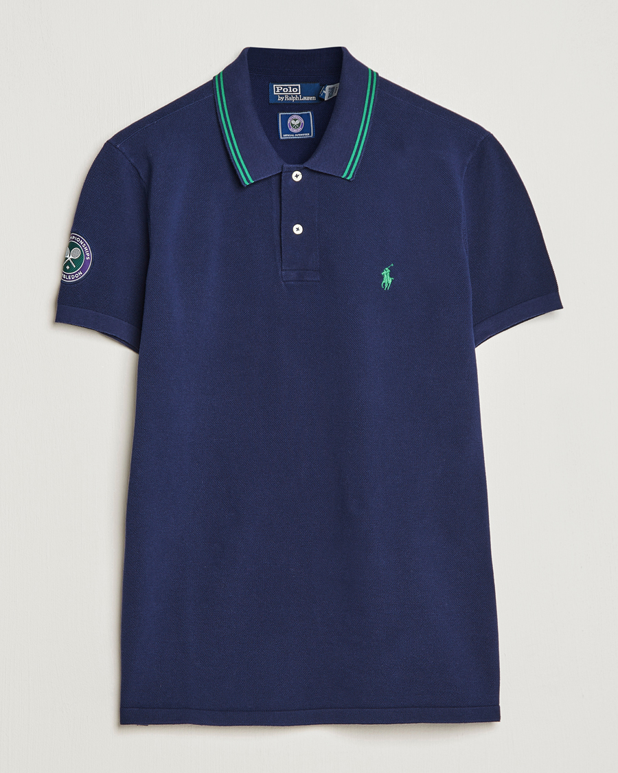 Homme | Polos | Polo Ralph Lauren | Custom Slim Fit Wimbledon Polo Refined Navy