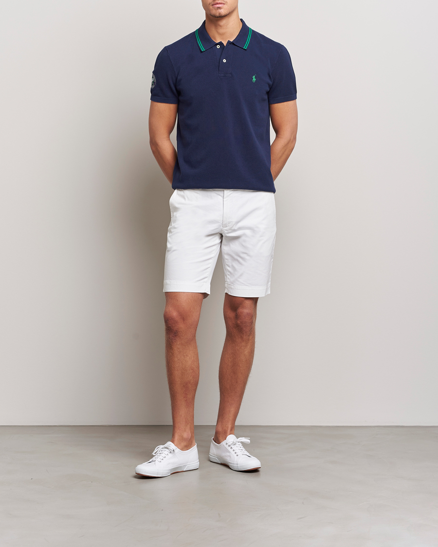 Homme | Polos | Polo Ralph Lauren | Custom Slim Fit Wimbledon Polo Refined Navy