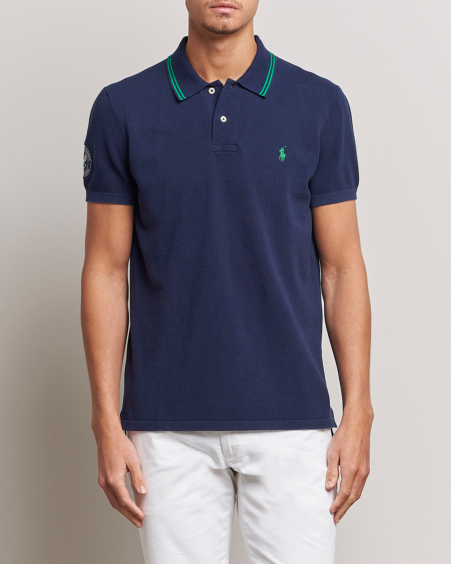 Homme | Polos | Polo Ralph Lauren | Custom Slim Fit Wimbledon Polo Refined Navy