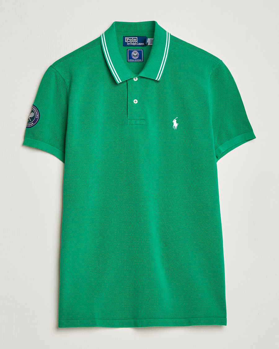 Homme | Polos | Polo Ralph Lauren | Custom Slim Fit Wimbledon Polo Stem Green