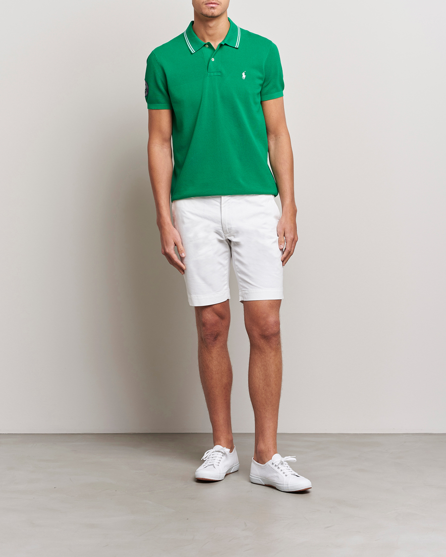 Homme | Polos | Polo Ralph Lauren | Custom Slim Fit Wimbledon Polo Stem Green