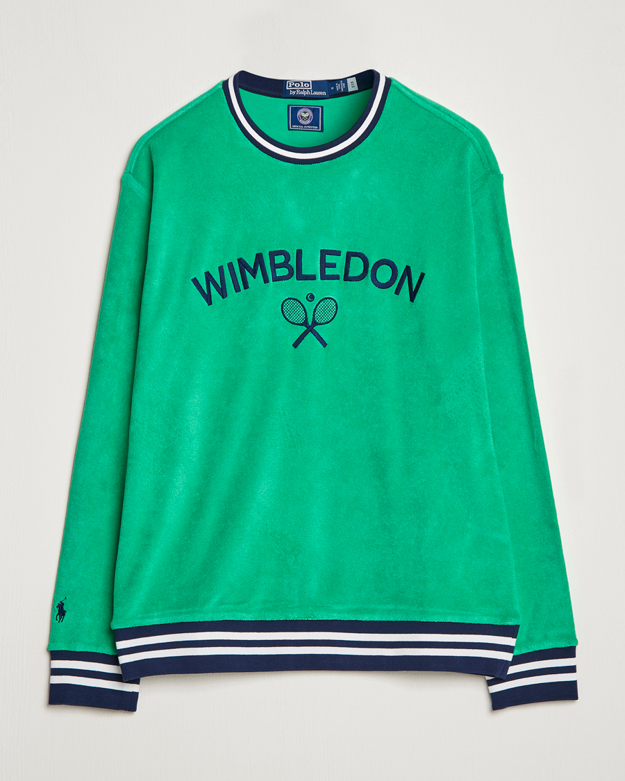 Homme | Pulls Et Tricots | Polo Ralph Lauren | Wimbledon Terry Sweatshirt Stem Green