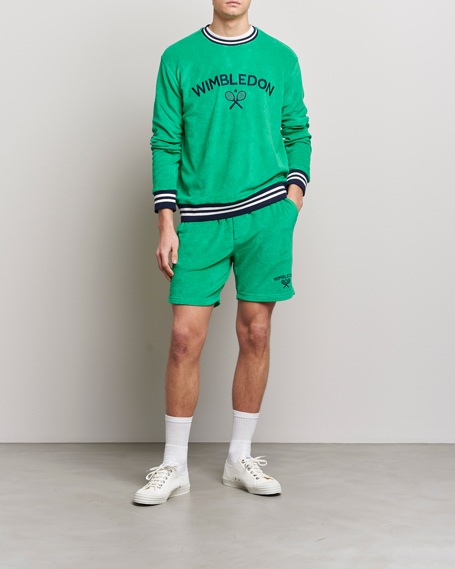 Homme | Pulls Et Tricots | Polo Ralph Lauren | Wimbledon Terry Sweatshirt Stem Green