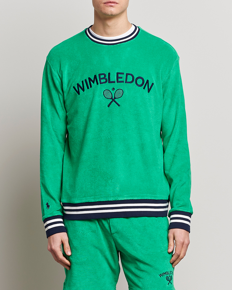 Homme | Pulls Et Tricots | Polo Ralph Lauren | Wimbledon Terry Sweatshirt Stem Green