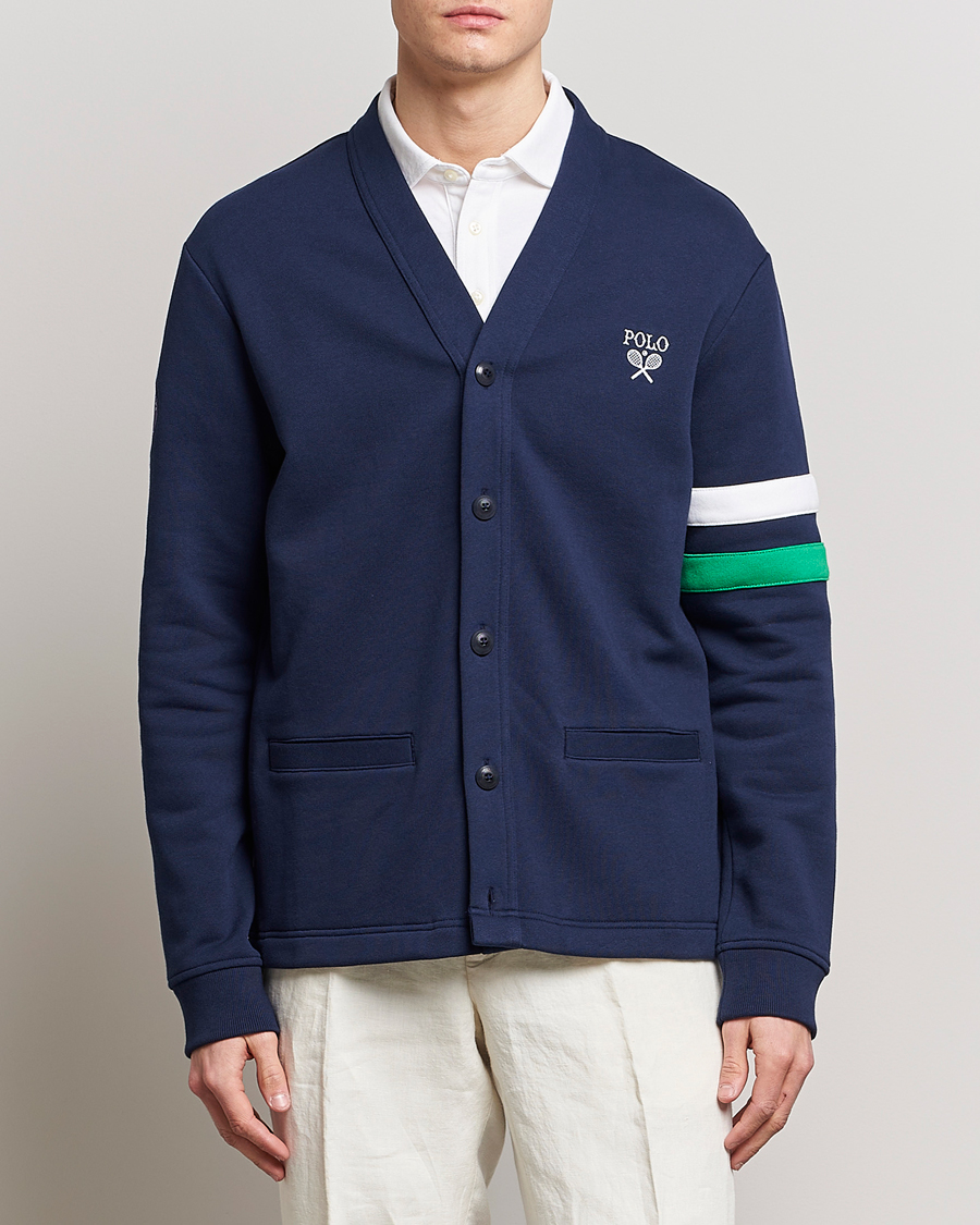 Homme | Pulls Et Tricots | Polo Ralph Lauren | Wimbledon Knitted Cardigan Refined Navy