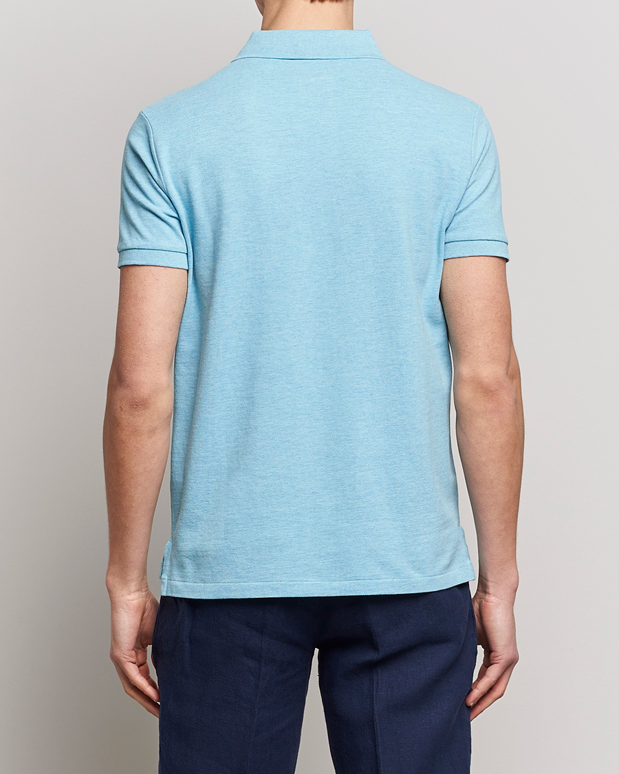 Homme | Polos | Polo Ralph Lauren | Custom Slim Fit Polo Watchhill Blue Heather