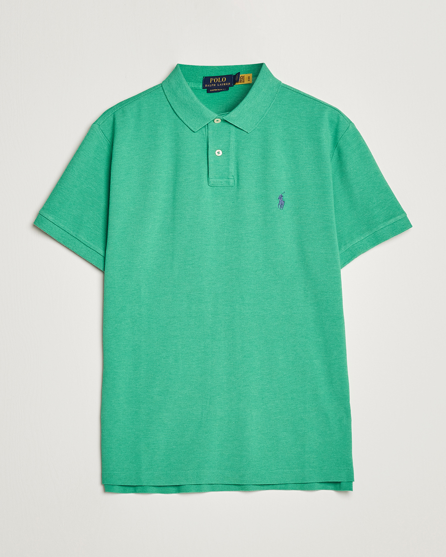 Homme | Polos | Polo Ralph Lauren | Custom Slim Fit Polo Palm Green Heather