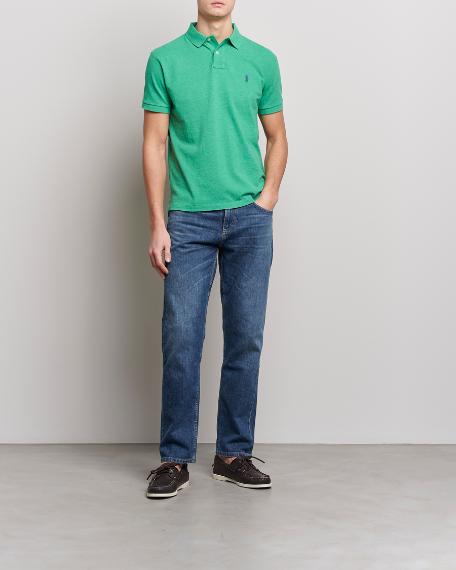 Homme | Polos | Polo Ralph Lauren | Custom Slim Fit Polo Palm Green Heather