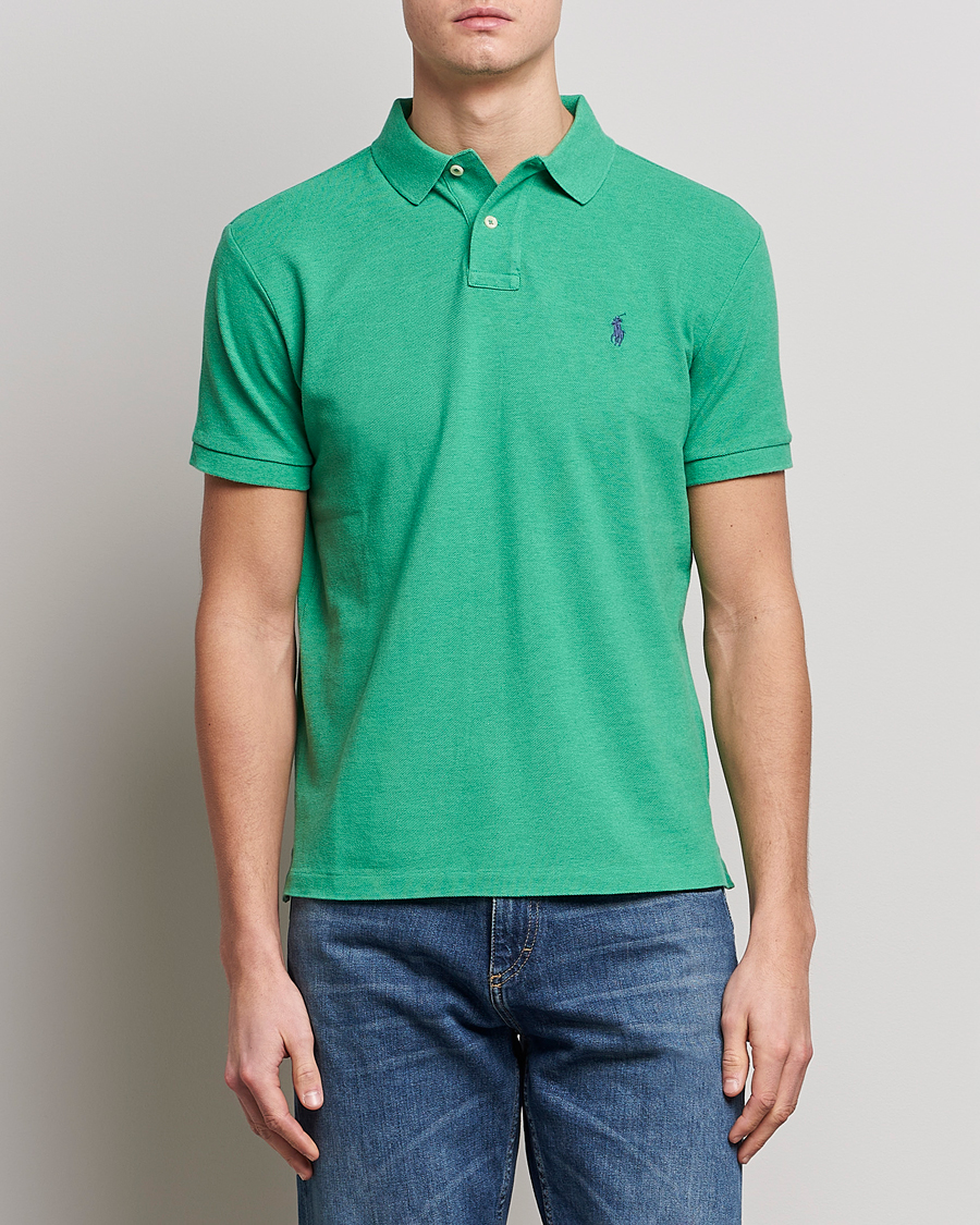 Homme | Polos | Polo Ralph Lauren | Custom Slim Fit Polo Palm Green Heather